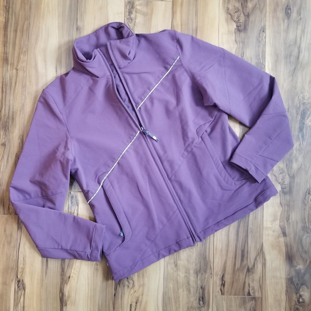 Merrell Nylon Full Front Zip Jacket Medium Purple - image 2